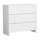 Artiss 3 Chest of Drawers Lowboy Dresser Cabinet White - Mekamart Australia