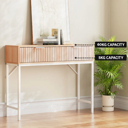 Artiss Console Table 2 Drawers 92CM - Mekamart Australia