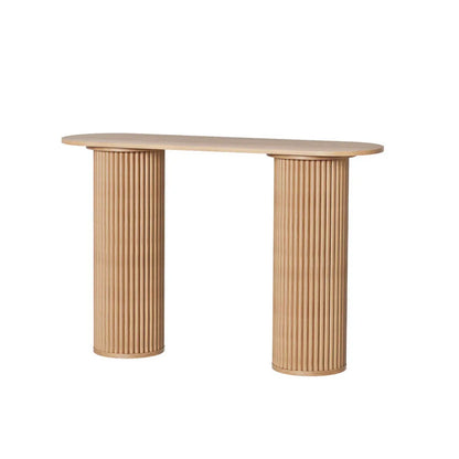 Artiss Console Table Oval 115CM Pine Blake - Mekamart Australia