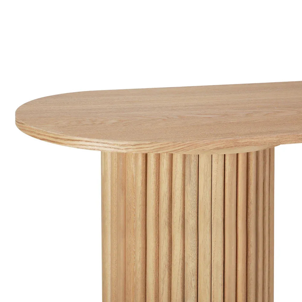 Artiss Console Table Oval 115CM Pine Blake - Mekamart Australia