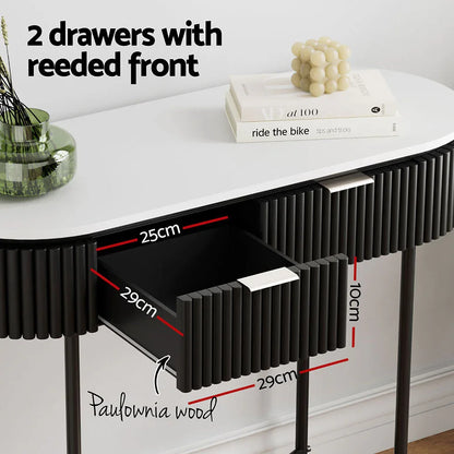 Artiss Console Table 2 Drawers 100CM - Mekamart Australia