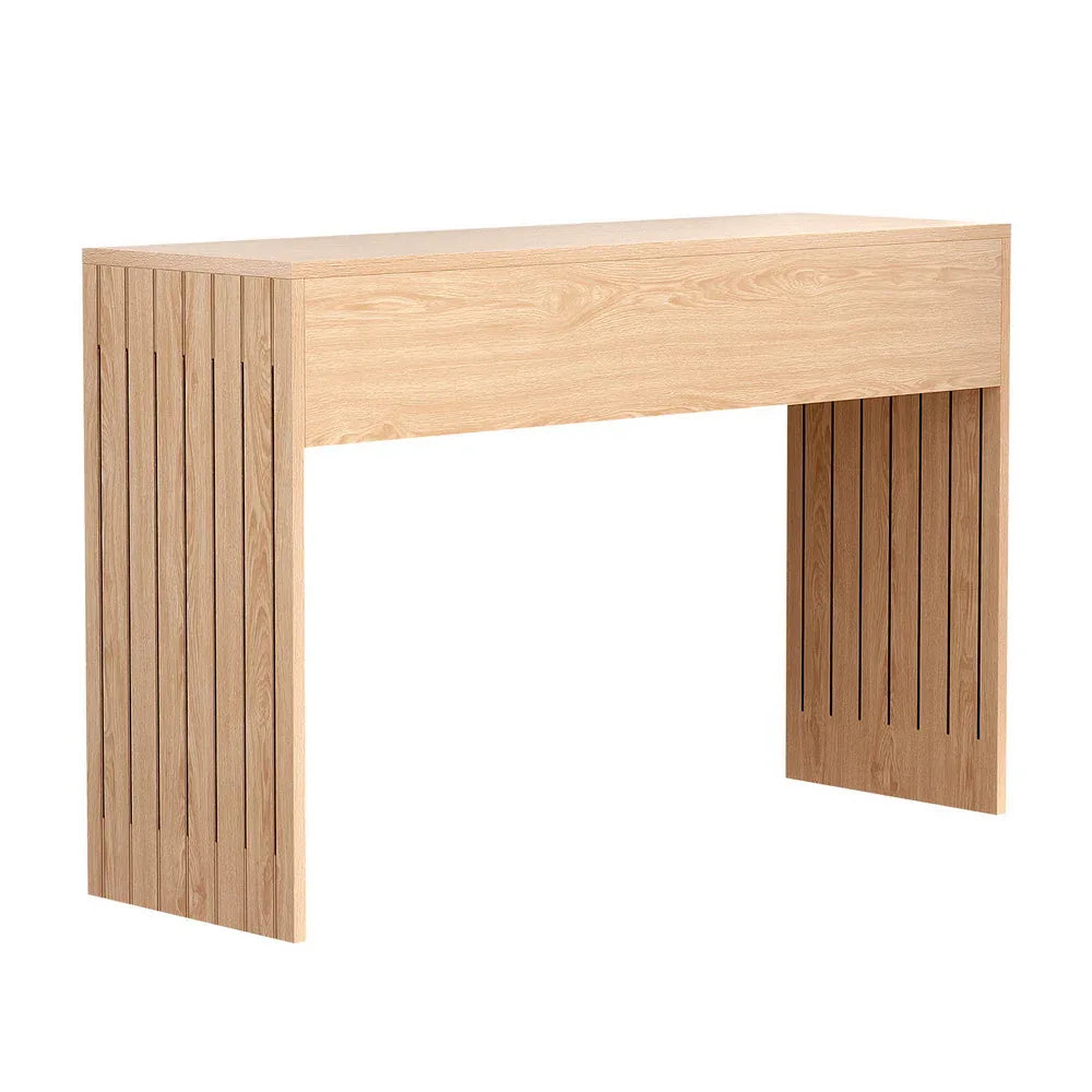 Artiss Console Table Hallway Fluted 120CM Pine - Mekamart Australia