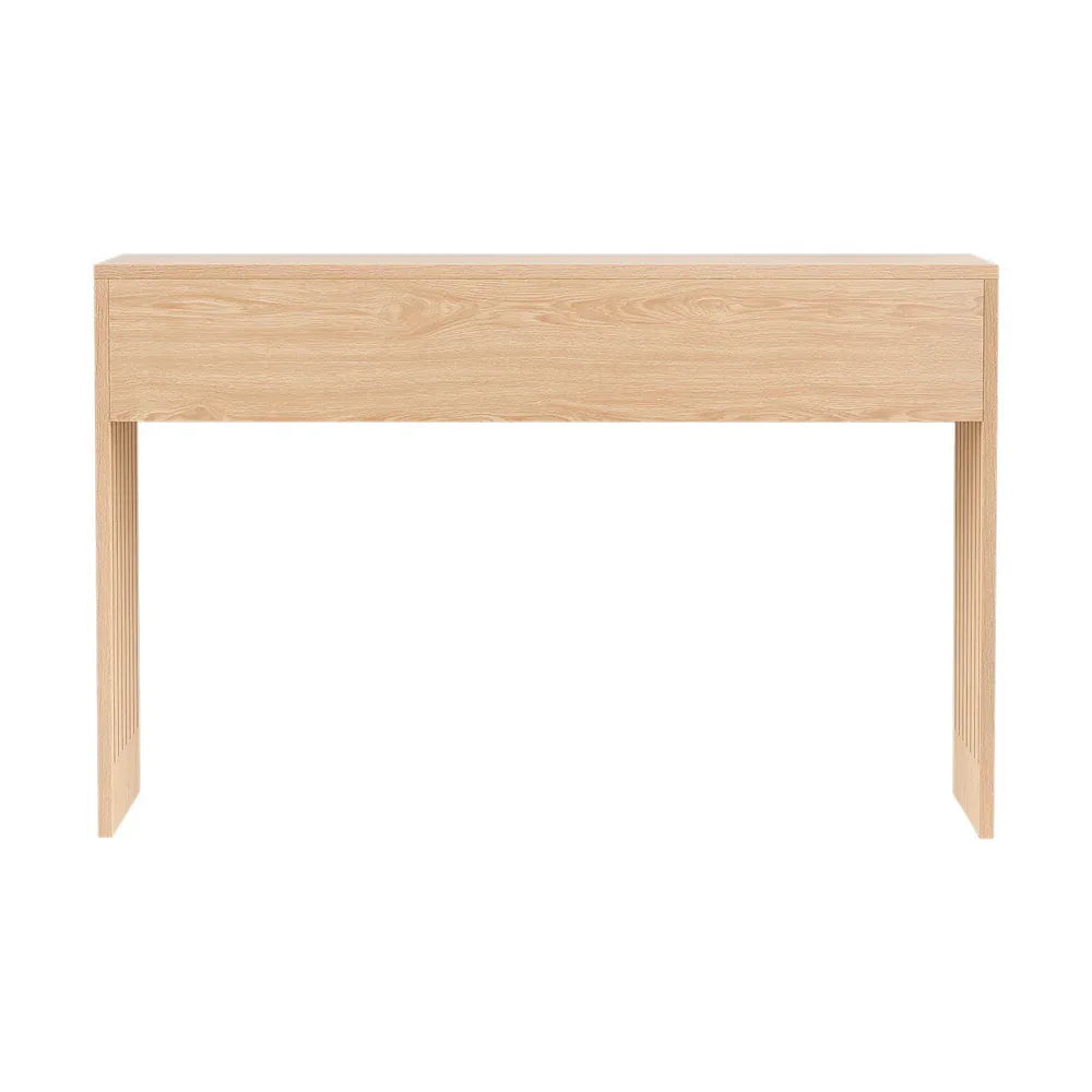 Artiss Console Table Hallway Fluted 120CM Pine - Mekamart Australia