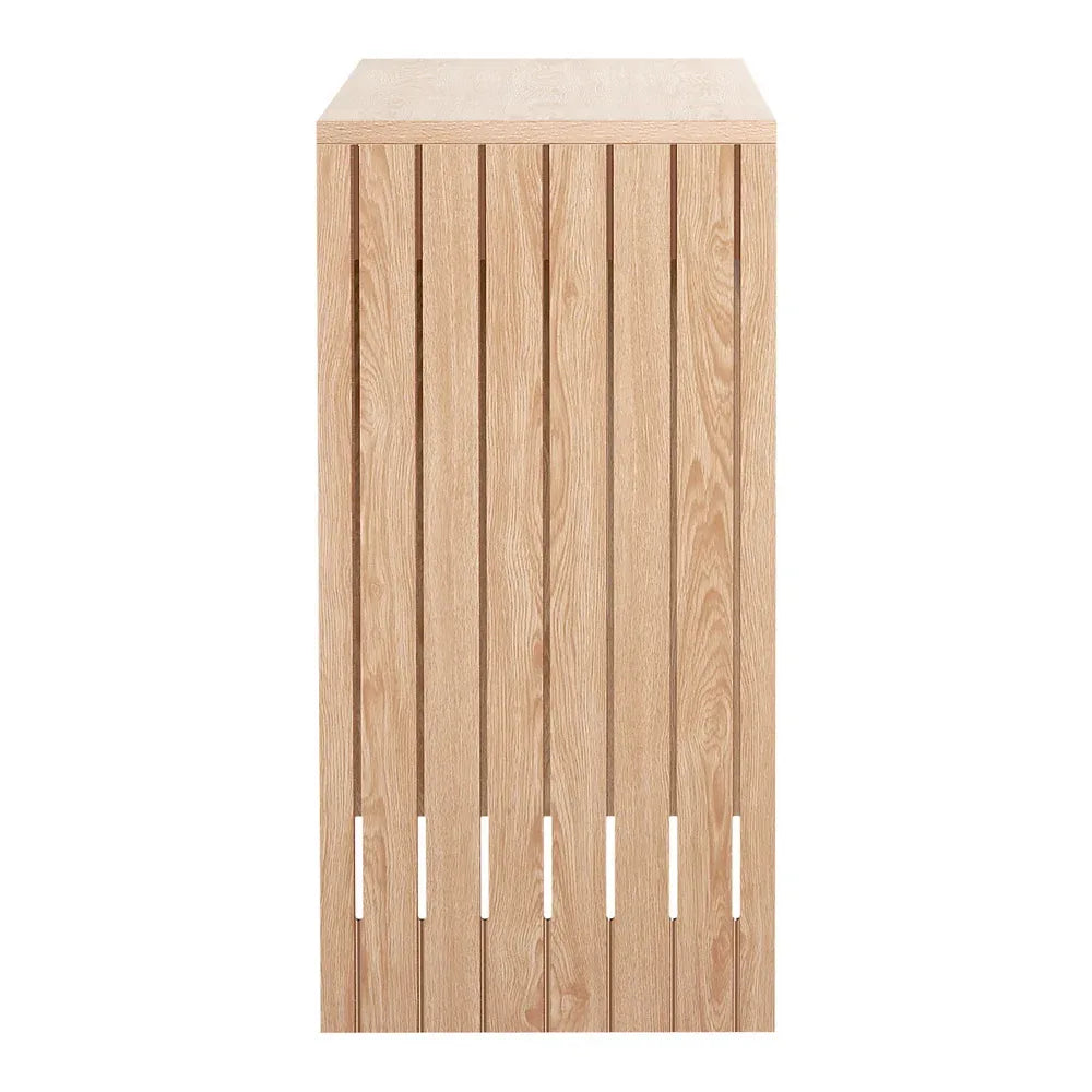 Artiss Console Table Hallway Fluted 120CM Pine - Mekamart Australia