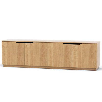 Artiss TV Unit Entertainment Unit Storage Cabinet 180cm Pine - Mekamart Australia