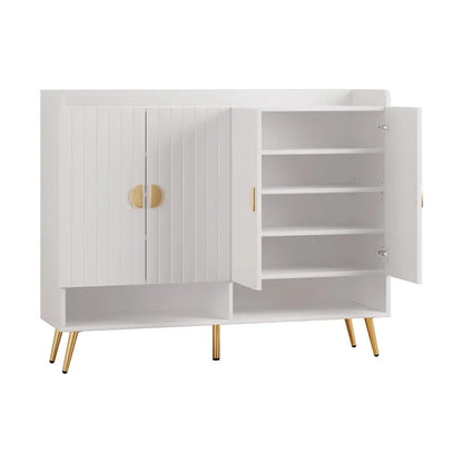 Artiss Shoe Rack Cabinet 5 Tiers 30 Pairs White - Mekamart Australia