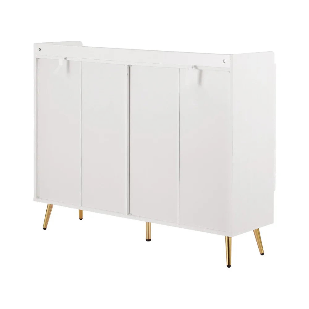 Artiss Shoe Rack Cabinet 5 Tiers 30 Pairs White - Mekamart Australia