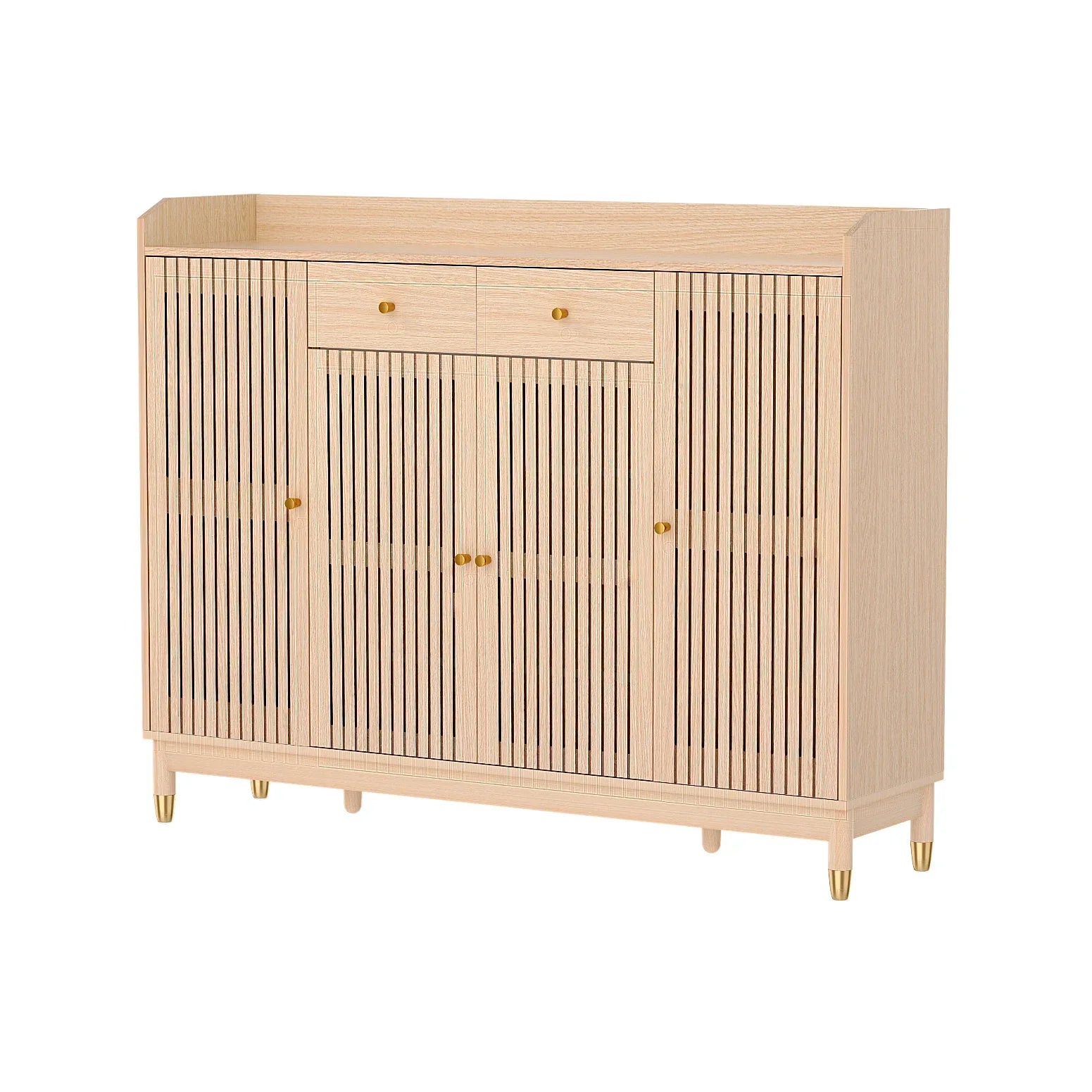 Artiss Shoe Rack Cabinet with Shelves 26 Pairs Pine - Mekamart Australia
