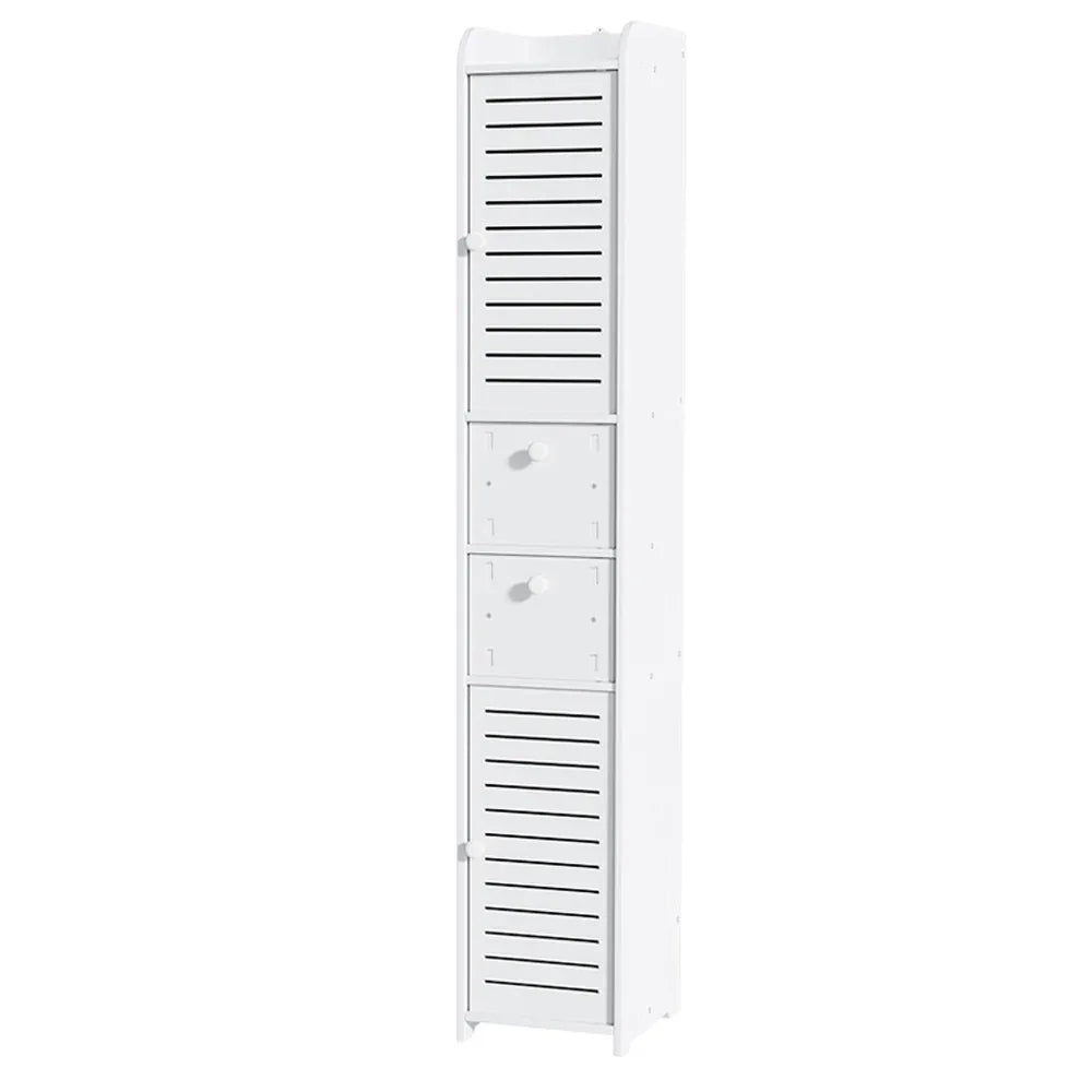 Artiss Bathroom Toilet Storage Cabinet Laundry Tallboy Cupboard Slim Corner - Mekamart Australia