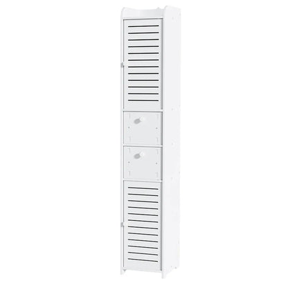 Artiss Bathroom Toilet Storage Cabinet Laundry Tallboy Cupboard Slim Corner - Mekamart Australia