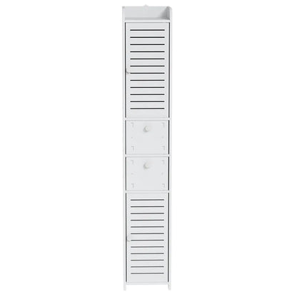 Artiss Bathroom Toilet Storage Cabinet Laundry Tallboy Cupboard Slim Corner - Mekamart Australia