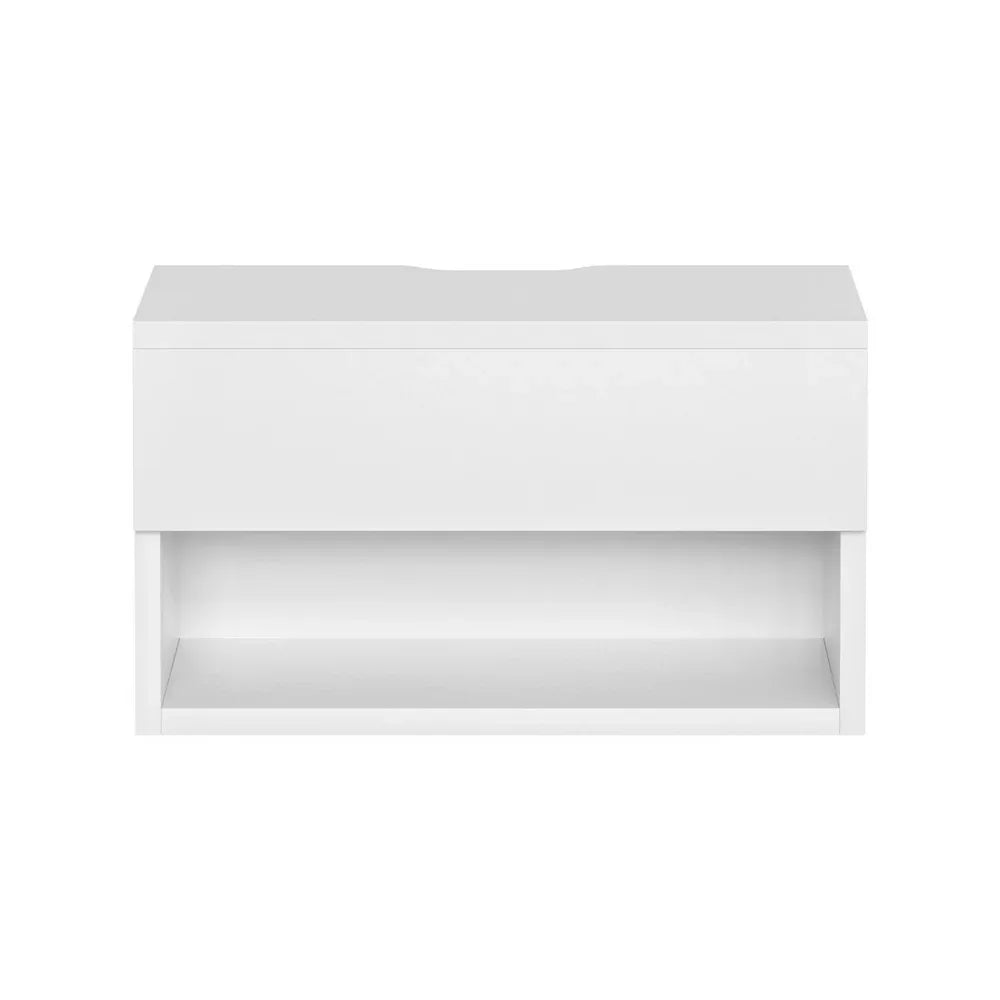 Artiss Floating Bedside Table Nightstand Drawer White - Mekamart Australia