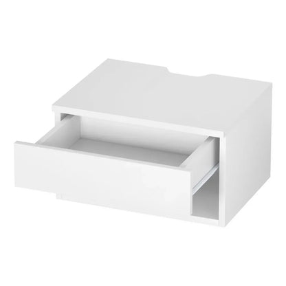 Artiss Floating Bedside Table Nightstand Drawer White - Mekamart Australia