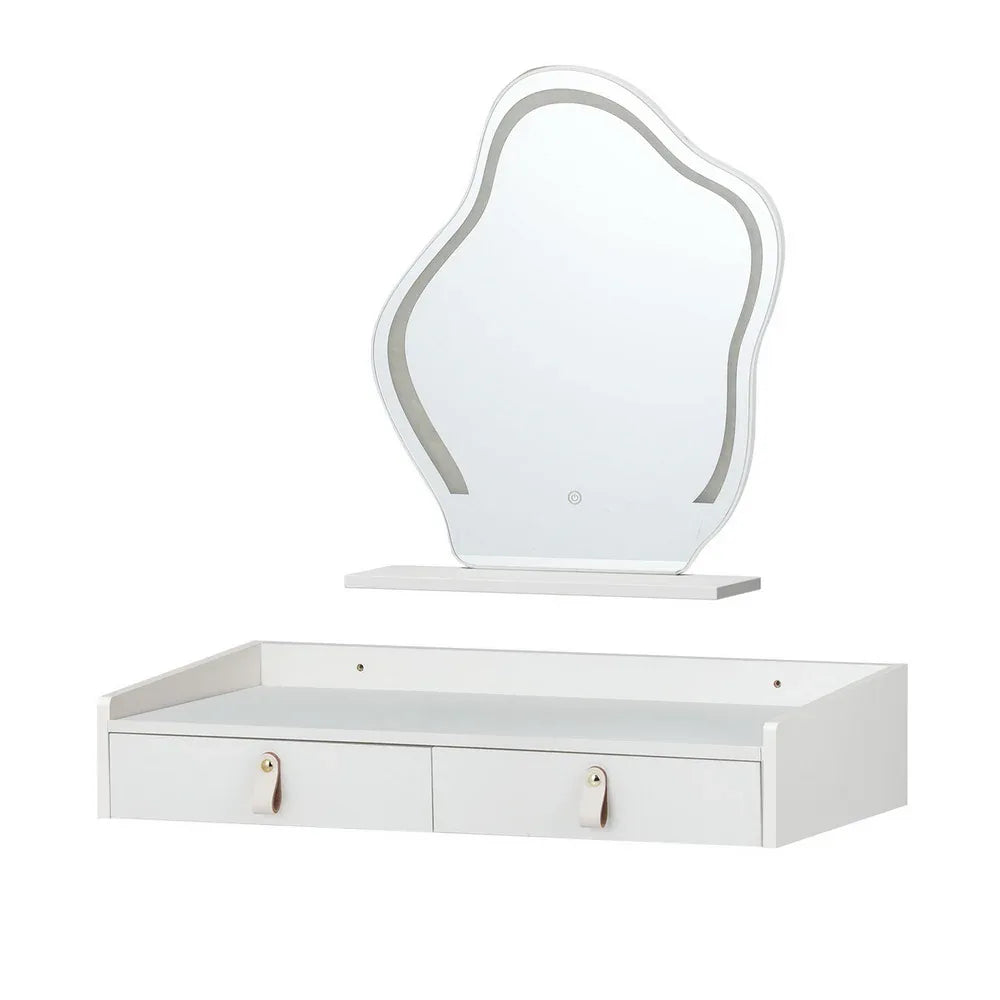 Artiss Dressing Table Floating LED White Daphne - Mekamart Australia