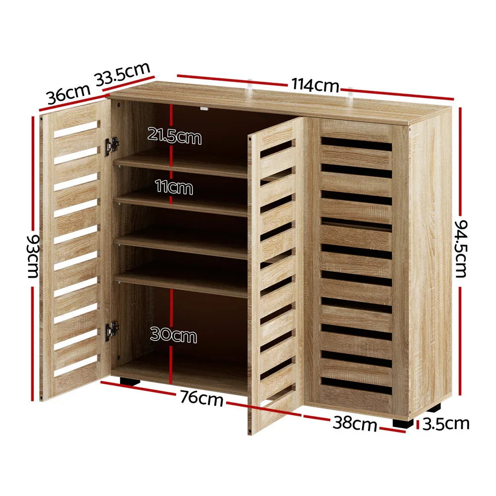 Artiss Shoe Rack Cabinet 30 Pairs Adjustable Shelf - Mekamart Australia