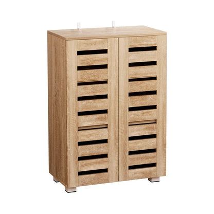 Artiss Shoe Rack Cabinet 20 Pairs 5-tier Wood Alster - Mekamart Australia