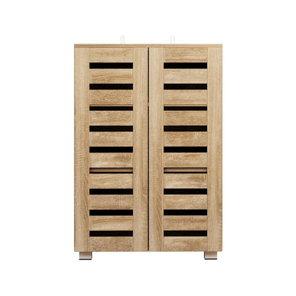 Artiss Shoe Rack Cabinet 20 Pairs 5-tier Wood Alster - Mekamart Australia