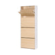 Artiss Shoe Rack Cabinet 24 Pairs Adjustable Shelf Pine - Mekamart Australia