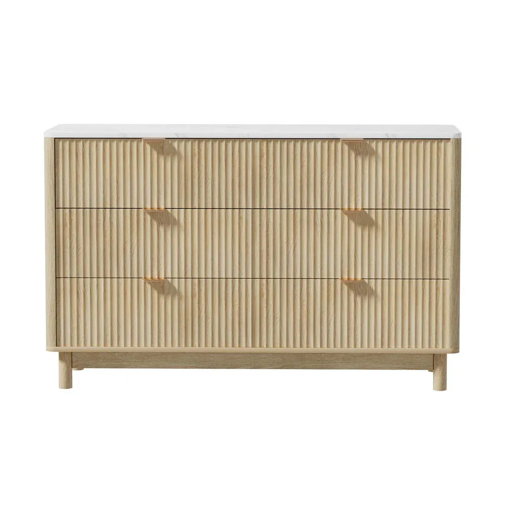 Artiss 6 Chest of Drawers Dresser Table Pine - Mekamart Australia