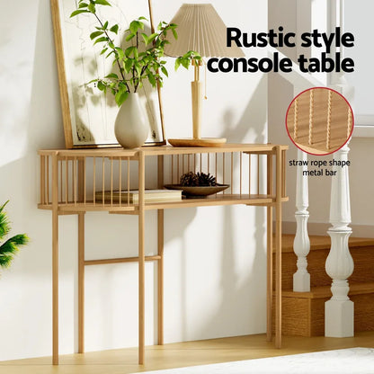 Artiss Console Table 124CM Pine - Mekamart Australia