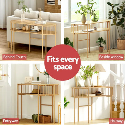 Artiss Console Table 124CM Pine - Mekamart Australia