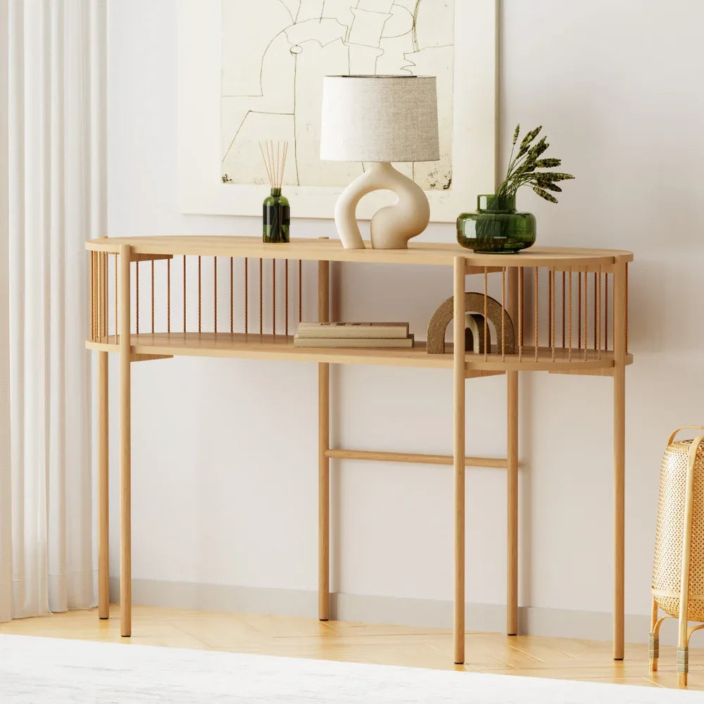 Artiss Console Table 124CM Pine - Mekamart Australia