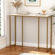 Artiss Console Table Marble Effect White&Gold - Mekamart Australia
