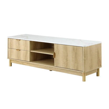 Artiss TV Unit Entertainment Unit Storage Drawer Shelf 150cm Pine - Mekamart Australia