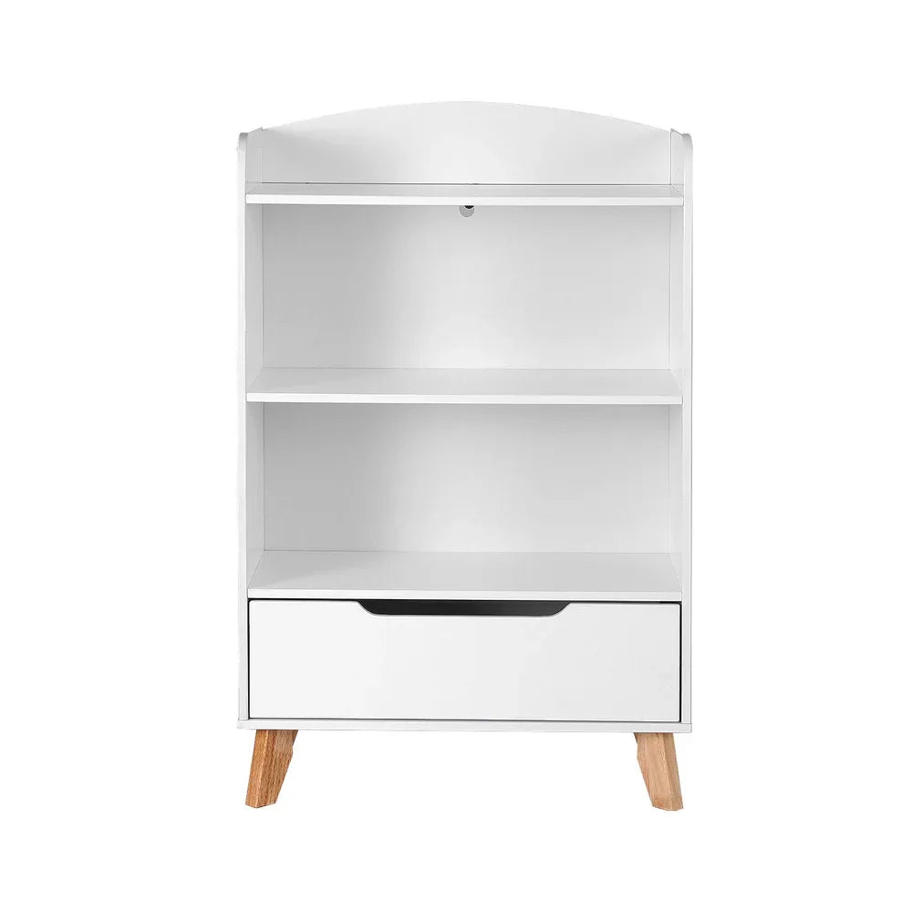 Keezi Kids Bookshelf 3 Tiers Storage Children Bookcase Toys Organiser Drawer - Mekamart Australia