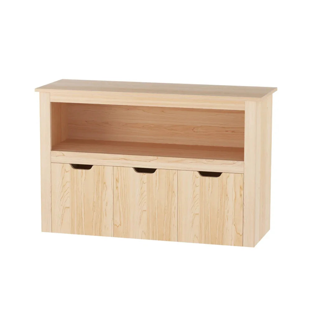 Keezi Kids Bookshelf 3 Drawers Storage Children Bookcase Toy Organiser Display Wooden - Mekamart Australia
