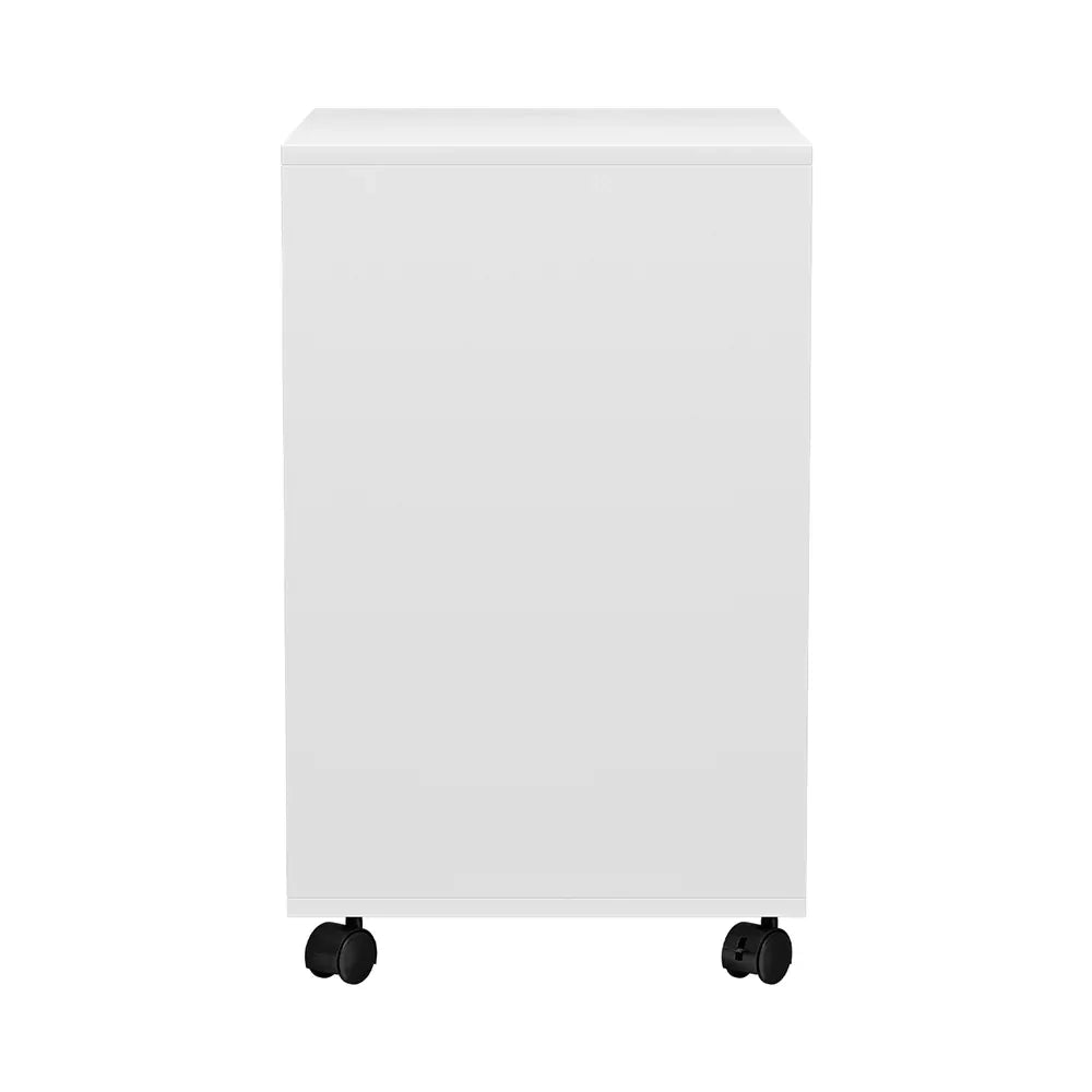 Artiss 5-Drawer Filing Cabinet Mobile Rolling Storage Cabinet Chest of Drawers Stand White - Mekamart Australia