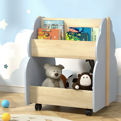 Keezi Kids Toy Box Bookshelf Storage Bookcase Organiser Display Shelf - Mekamart Australia