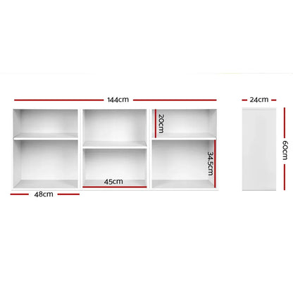 Artiss Bookshelf Set of 3 - VENA White - Mekamart Australia