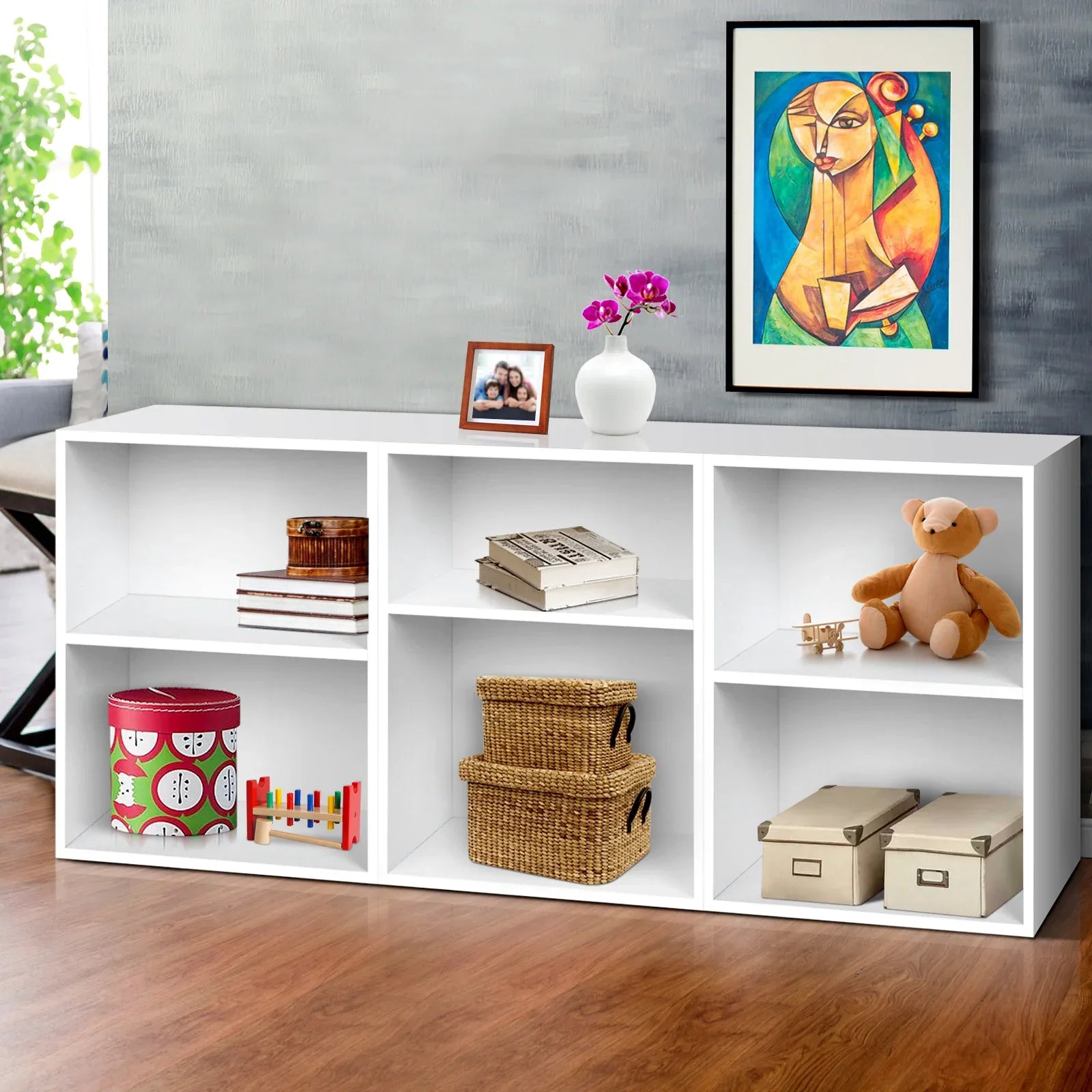 Artiss Bookshelf Set of 3 - VENA White - Mekamart Australia