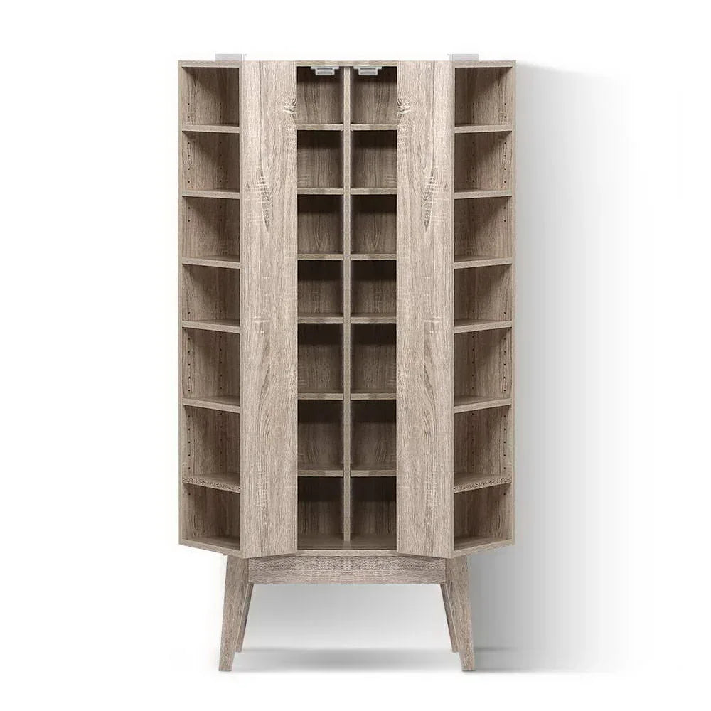 Artiss Bookshelf CD Storage Rack - BERG Oak - Mekamart Australia