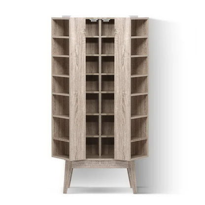 Artiss Bookshelf CD Storage Rack - BERG Oak - Mekamart Australia