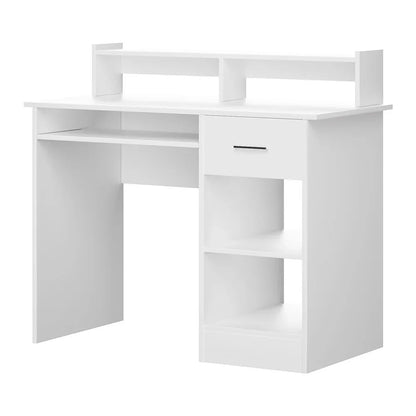 Artiss Computer Desk Shelf Drawer Cabinet White 100CM - Mekamart Australia