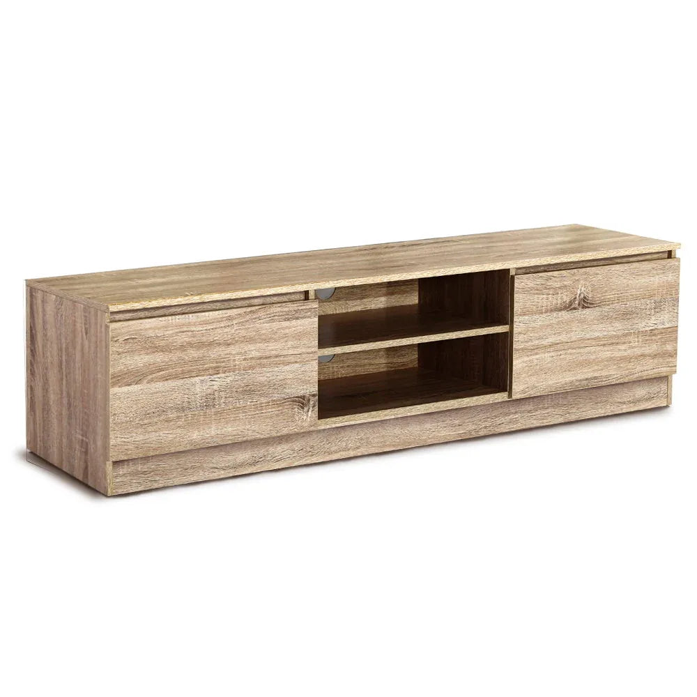 Artiss TV Cabinet Entertainment Unit 160cm Pine Charles - Mekamart Australia