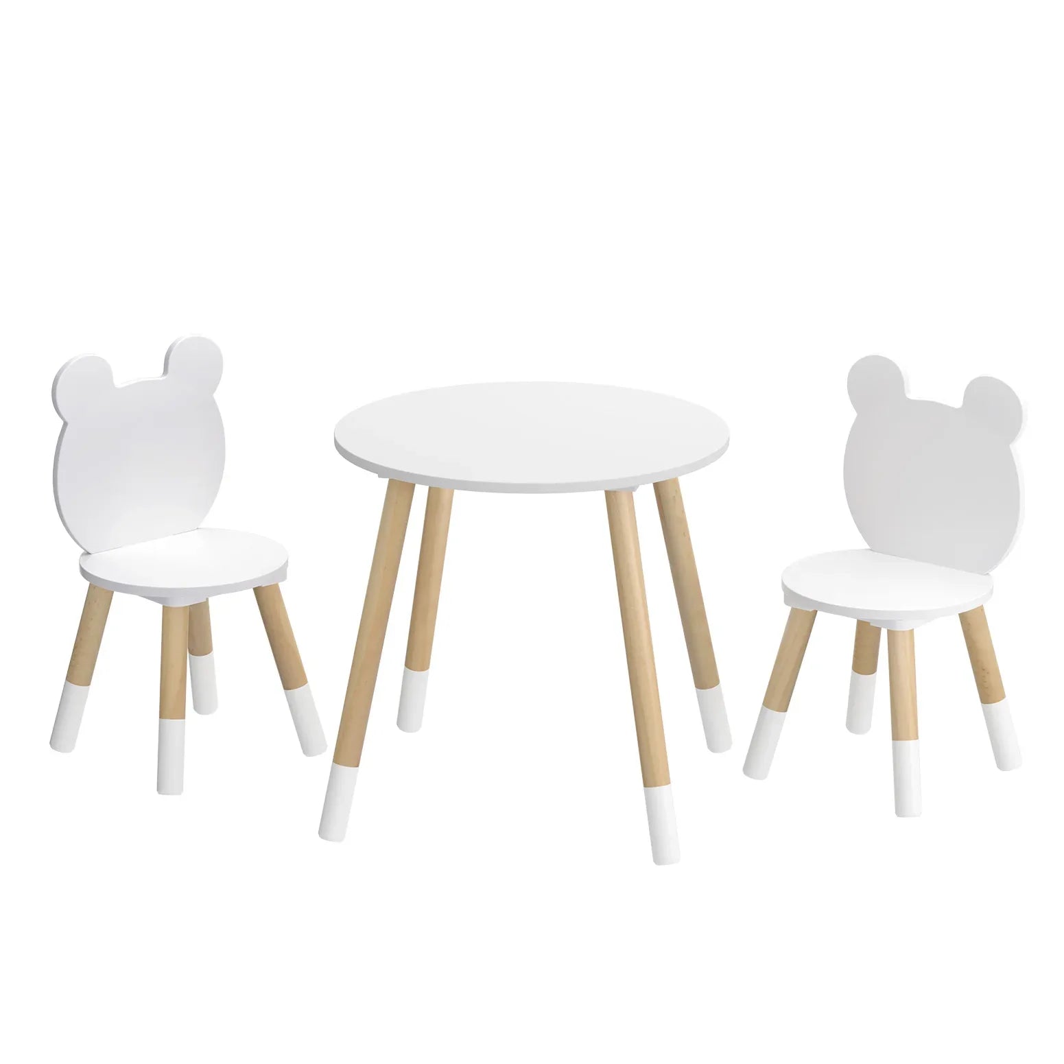 Keezi 3 Piece Kids Table and Chairs Set Activity Playing Study Children Desk - Mekamart Australia