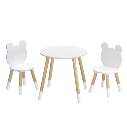 Keezi 3 Piece Kids Table and Chairs Set Activity Playing Study Children Desk - Mekamart Australia