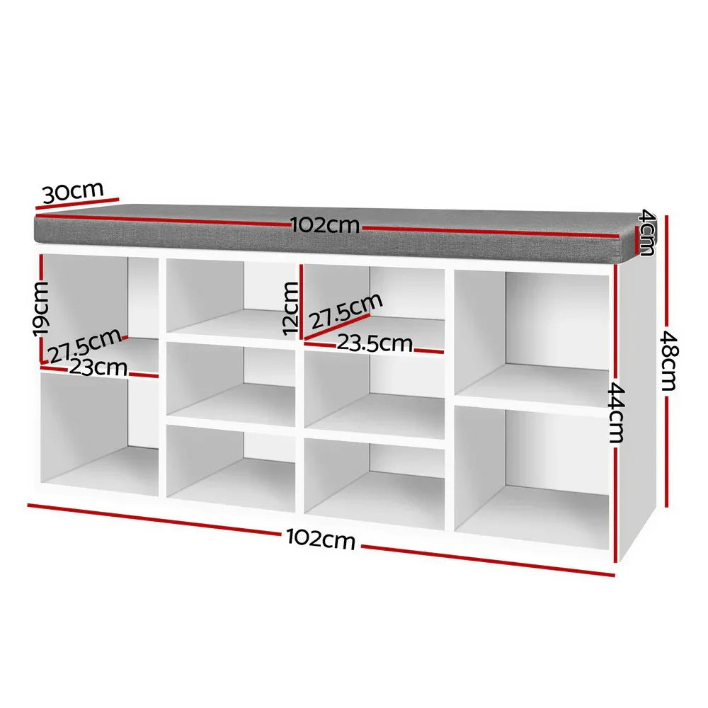 Artiss Shoe Rack Storage Cabinet Bench BOA - Mekamart Australia