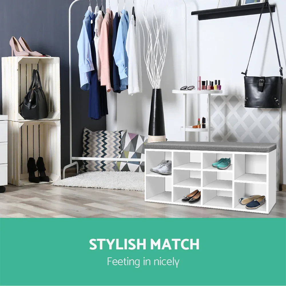 Artiss Shoe Rack Storage Cabinet Bench BOA - Mekamart Australia