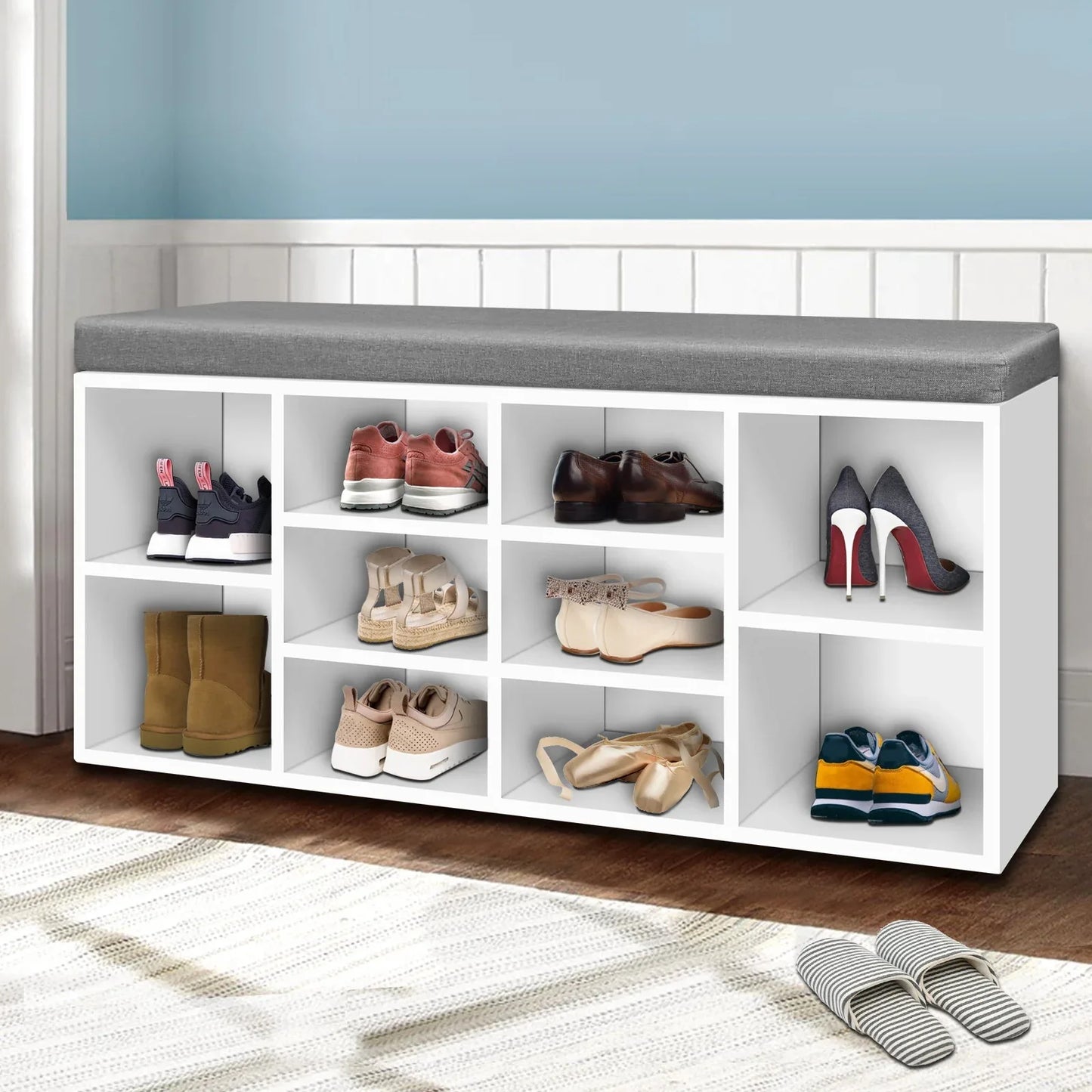 Artiss Shoe Rack Storage Cabinet Bench BOA - Mekamart Australia