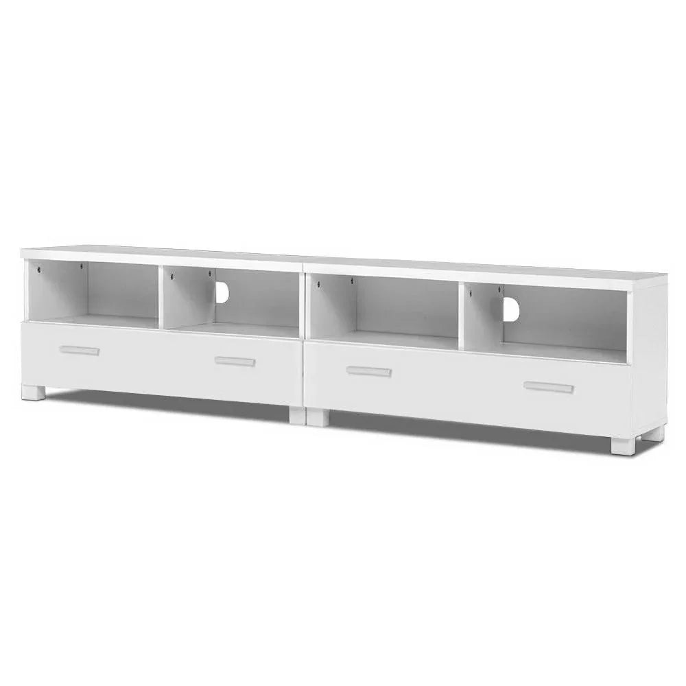 Artiss TV Cabinet Entertainment Unit 180cm White Eddie - Mekamart Australia