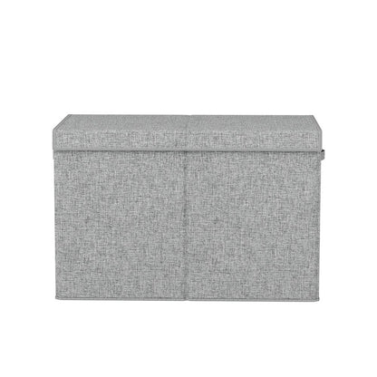 Keezi Large Toy Box Chest Storage with Flip-Top Lid Foldable Organizer Bins Grey - Mekamart Australia