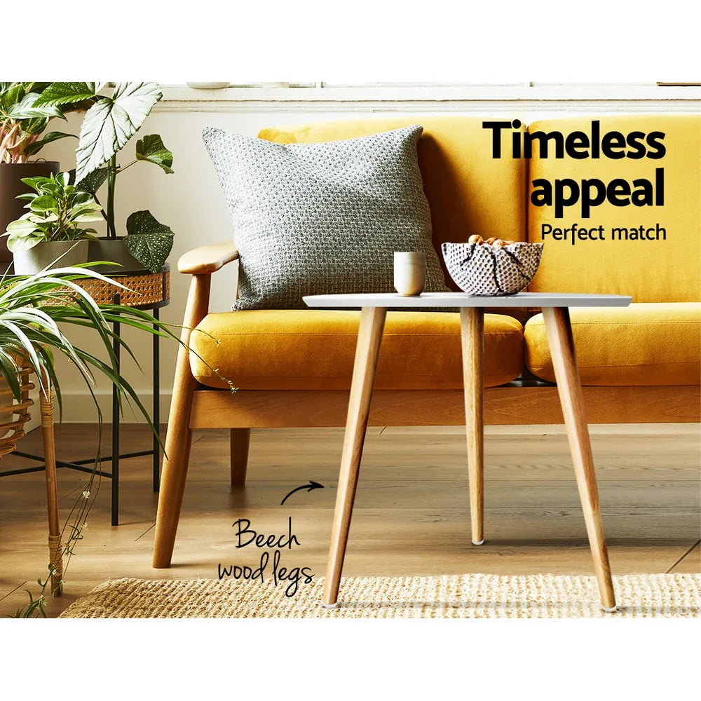 Artiss Coffee Table Round 50CM Callix - Mekamart Australia