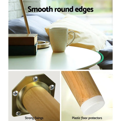 Artiss Coffee Table Round 50CM Callix - Mekamart Australia