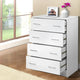 Artiss 4 Chest of Drawers - ANDES White - Mekamart Australia