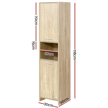 Artiss Bathroom Cabinet Storage 185cm Wooden - Mekamart Australia