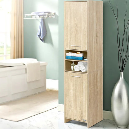 Artiss Bathroom Cabinet Storage 185cm Wooden - Mekamart Australia